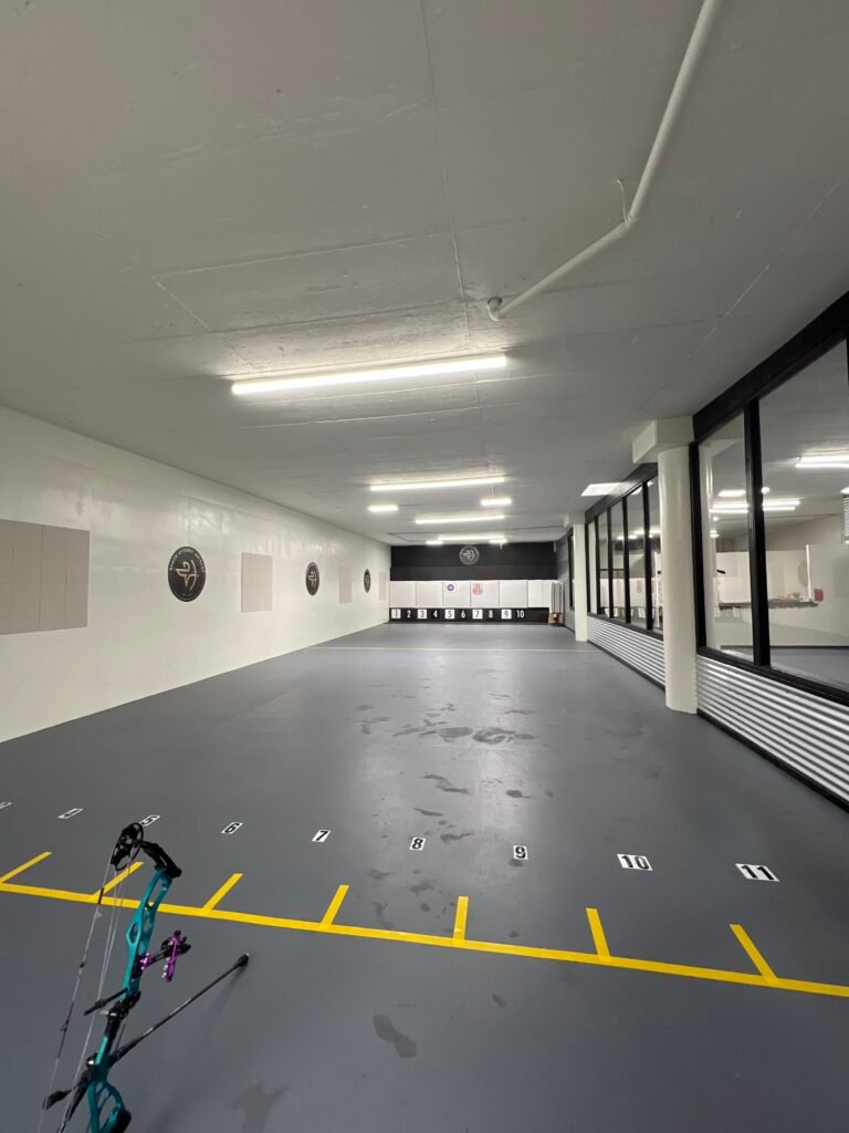 Archery range indoor