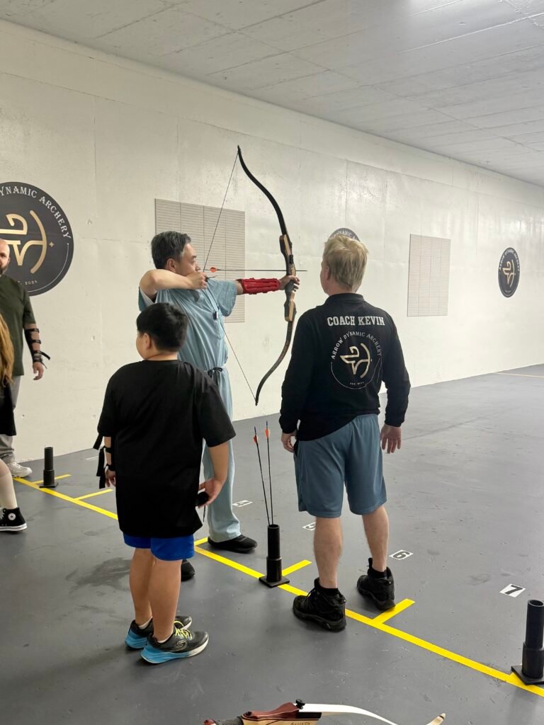 Archery Coach with Student